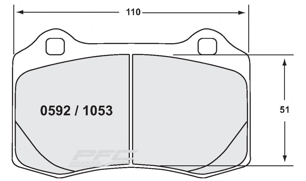 PFC Brembo Lotus 4Piston Rear Pads 後來令片| BBA MOTORSPORT